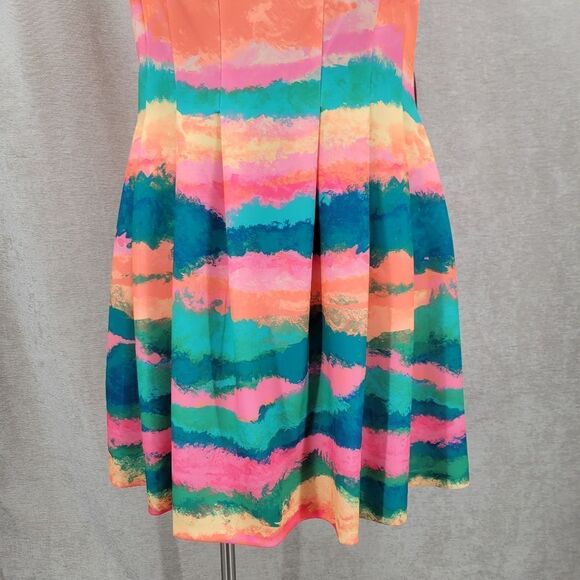 Vince Camuto Square Neck Cap Sleeve Fit and Flare Dress Women's Plus Size 24W - Picture 7 of 13